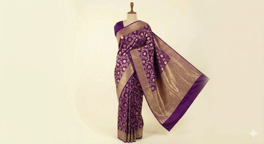 Purple Raw Silk