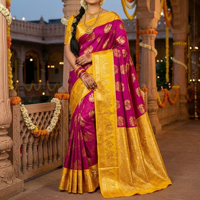 Magenta with Yellow Contrast