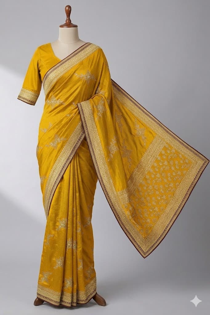 Printed Chiffon Saree