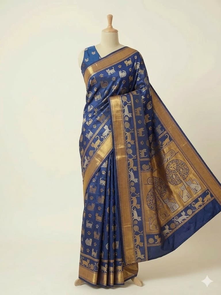 Rapier JEQ Silk Cat Saree